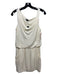 Theory Size 4 Cream Silk Pockets Sleeveless Dress Cream / 4