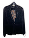 Sanctuary Size S Black Polyester Crushed Velvet 1 Button Blazer Jacket Black / S