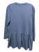 English Factory Size S Blue Cotton Long Sleeve Sweatshirt Material Dress Blue / S