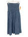 Madewell Size XS Blue Cotton Blend Shirred Waist Gathered Chambray Maxi Skirt Blue / XS