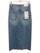 Pistola Size 26 Medium Wash Cotton Denim High Rise Distressed Front Slit Skirt Medium Wash / 26