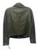 Madewell Size Small Dark Green Lamb leather Long Sleeve Zip Front Jacket Dark Green / Small