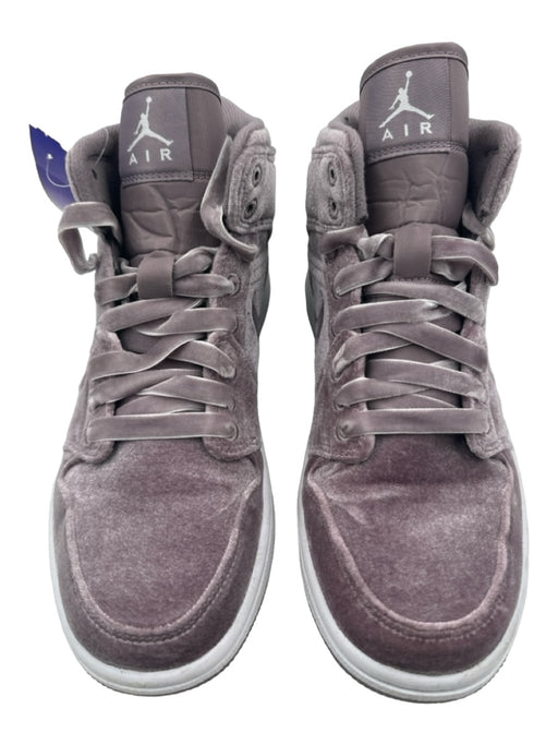 Nike Air Jordan Shoe Size 8.5 Purple & White Velvet Rubber Sole Lace Up Sneakers Purple & White / 8.5