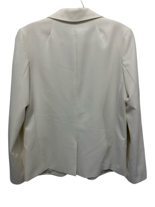 Aqua Size S Cream Polyester & Rayon Open Front Blazer Jacket Cream / S