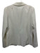 Aqua Size S Cream Polyester & Rayon Open Front Blazer Jacket Cream / S