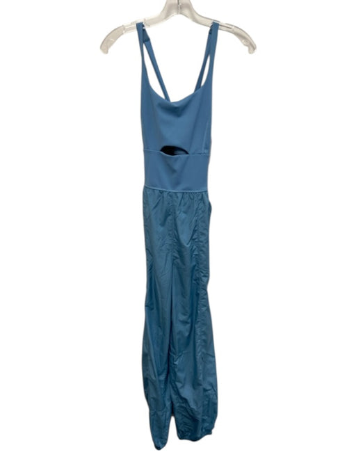 FP Movement Size S Light Blue Cutout Pockets Jumpsuit Light Blue / S