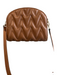 Valentino Brown Leather Gold hardware Logo Studded Crossbody Bag Brown / Small