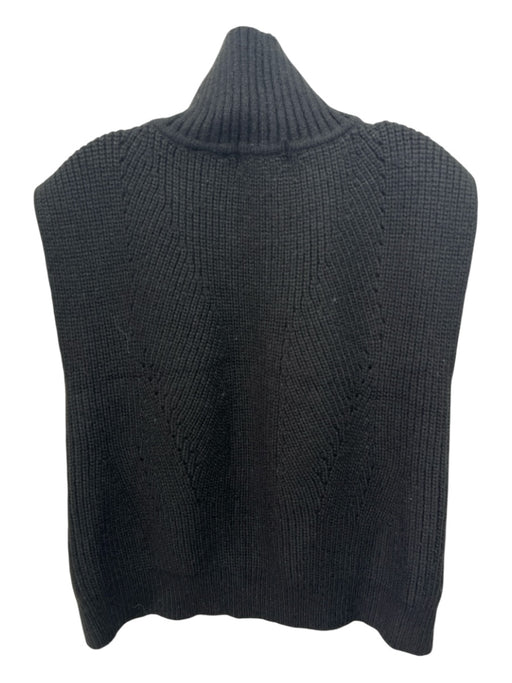 Anthropologie Size One Size Black Acrylic & Polyester Button Detail Knit Sweater Black / One Size