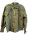 Elie Tahari Size Medium Army Fatigue Green Cotton Button Down Eyelet Detail Top Army Fatigue Green / Medium