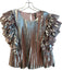 Anthropologie Size Small Silver & Pink Polyester Metalic Sleeveless Top Silver & Pink / Small
