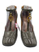 Chloe Shoe Size 39 Taupe Gray Patent Leather Block Heel Western T Strap Pumps Taupe Gray / 39