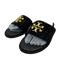 Tory Burch Shoe Size 39 Black Leather Bedazzled Logo Slide Open Toe Sandals Black / 39