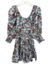 Cleobella Size S White & Multi Cotton Abstract Floral Button Front Dress White & Multi / S
