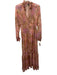 Beulah Size S Pink, Purple, Green Cotton & Polyester Long puff sleeve Maxi Dress Pink, Purple, Green / S