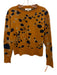 Sea New York Size XS Orange, Blue, Brown Wool Blend Ribbed edges Sweater Orange, Blue, Brown / XS