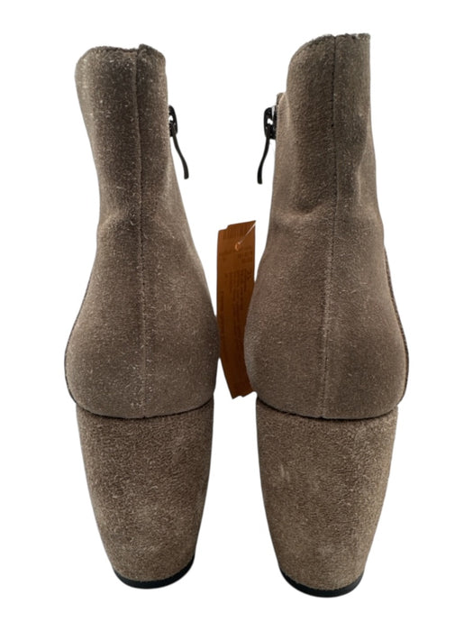 Antelope Shoe Size 37 Gray Suede Inner Side Zip Round Toe Platform Booties Gray / 37