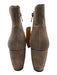 Antelope Shoe Size 37 Gray Suede Inner Side Zip Round Toe Platform Booties Gray / 37