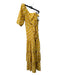 Veronica Beard Size 4 Yellow & White Cotton & Silk floral print Ruched Dress Yellow & White / 4