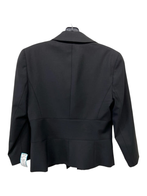 Theory Size 4 Black Wool Snap Button Blazer Jacket Black / 4