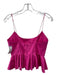 Hunter Bell Size 2 Magenta Pink Cotton Sleeveless Spaghetti Strap Pintucks Top Magenta Pink / 2