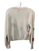 Brodie Size XS Cream & Multi Cashmere Floral Motif Long Sleeve Sweater Cream & Multi / XS