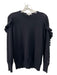 Ann Mashburn Size S Black Cashmere Ruffle Detail Sweater Black / S