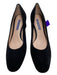 Stuart Weitzman Shoe Size 7.5 Black Velvet Slip On Block Heel Round Toe Pumps Black / 7.5