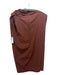 Brunello Cucinelli Size Medium Brown Cotton Tank Side Knot high neck Dress Brown / Medium