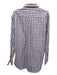 Peter Millar Size L White & Multi Cotton Plaid Button Down Long Sleeve Shirt White & Multi / L