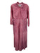 India Amory Size 2 Pink, Blue, White Cotton 3/4 Sleeve Floral Print Maxi Dress Pink, Blue, White / 2