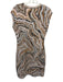 Missoni Size M / 44 Brown, Black & Beige Cotton Blend Metallic Thread Knit Dress Brown, Black & Beige / M / 44