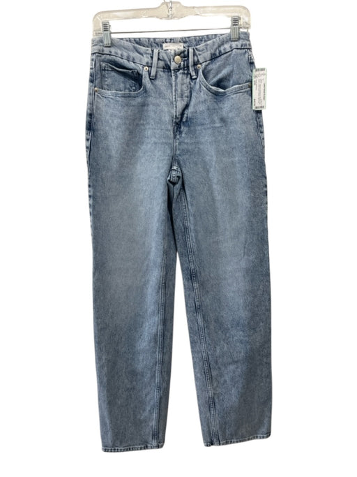 Good American Size 2/26 Medium light wash Cotton Blend Denim High Rise Jeans Medium light wash / 2/26