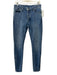 Ksubi Size 31 Medium Wash Cotton Blend Denim Zip Ankles Button Fly Skinny Jeans Medium Wash / 31