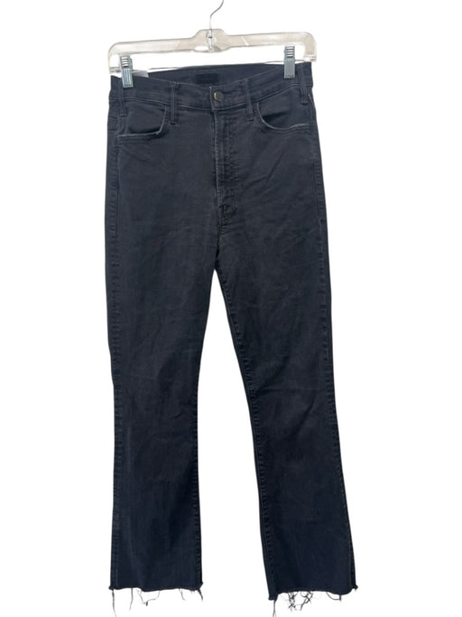 Mother Size 27 Charcoal Black Cotton Blend Denim High Rise Boot Cut Jeans Charcoal Black / 27