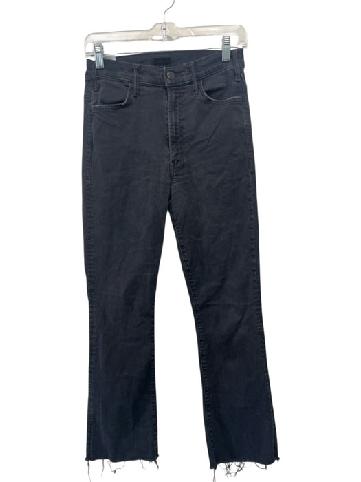 Mother Size 27 Charcoal Black Cotton Blend Denim High Rise Boot Cut Jeans Charcoal Black / 27
