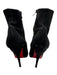 Christian Louboutin Shoe Size 42 Black Leather Stiletto Side Zip Suede Booties Black / 42