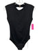 Seafolly Size 8 Black Nylon Blend Cap Sleeve Open Back High Rise cupped swimwear Black / 8