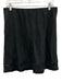 J Crew Size Medium Black Acetate Elastic Waist Lace Trim Ruffle Below knee Skirt Black / Medium