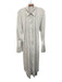 Simon Miller Size Medium White Cotton Blend Long Sleeve Button Front Midi Dress White / Medium