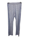 Lake Size Medium Blue & White Cotton Short Sleeve Striped Side Slit Pant Set Blue & White / Medium