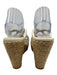 Kaanas Shoe Size 10 White Leather Upper open toe Strappy Platform Espadrille White / 10