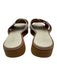 Madewell Shoe Size 10 Cream White Leather Upper open toe Criss Cross Sandals Cream White / 10