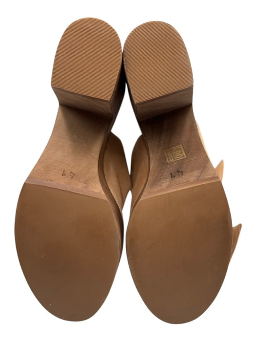 Alexandre Birman Shoe Size 41 Peach Beige Leather Upper Platform Sandals Peach Beige / 41