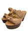 Alexandre Birman Shoe Size 41 Peach Beige Leather Upper Platform Sandals Peach Beige / 41