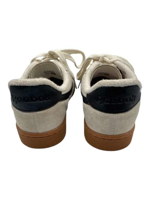 Reebok Shoe Size 10 Gray, Navy, Brown Leather Upper Round Toe Striped Sneakers Gray, Navy, Brown / 10