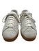 Reebok Shoe Size 10 Gray, Navy, Brown Leather Upper Round Toe Striped Sneakers Gray, Navy, Brown / 10