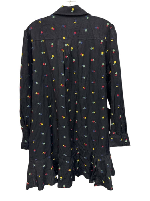 Tuckernuck Size M Midnight Blue & Multi Polyester Floral Embroidered Dress Midnight Blue & Multi / M