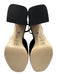 Larroude Shoe Size 10 Black textile upper Velvet Ankle Buckle Platform Pumps Black / 10