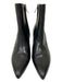 Sam Edelman Shoe Size 7.5 Black Leather Pointed Toe Inner Side Zip Booties Black / 7.5