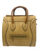 Celine Yellow Python Leather Zip Top Rolled Handles Bag Yellow / M